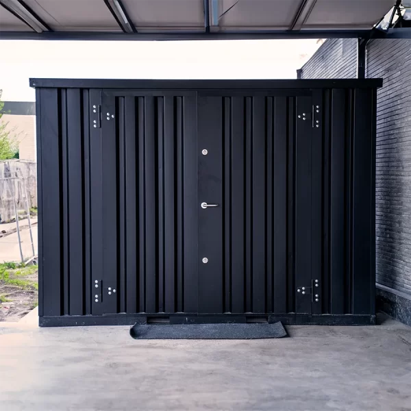 conteneur-acier-galvanise-noir-ral9005